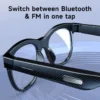 H308a745185d34010aaee5e2e45b972fak.webp Smart Audio Glasses Bluetooth 5.4 Open Ear Wireless Earbuds Touch Control Hands Free Calling Sports Cycling Sunglasses