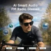 H85917d754d7148aea6b40b94cd4cb141u.webp Smart Audio Glasses Bluetooth 5.4 Open Ear Wireless Earbuds Touch Control Hands Free Calling Sports Cycling Sunglasses
