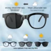 H91215a59cf9645a290b45259afc5b1983.webp Smart Audio Glasses Bluetooth 5.4 Open Ear Wireless Earbuds Touch Control Hands Free Calling Sports Cycling Sunglasses