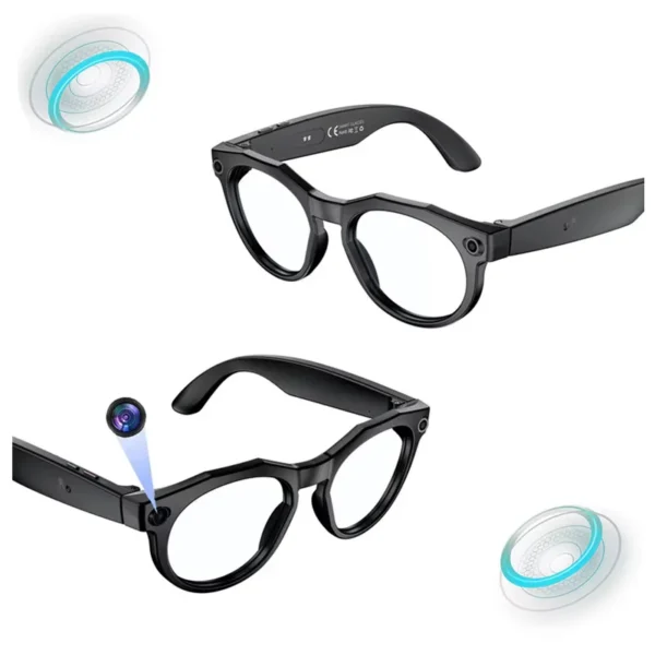 Hfe1ca7fa88a84bb49798dd19b3cd73a76.webp Ai Smart Glasses With Camera Waterproof Wireless Music Call Video Recording Photo Recognition For Vlog